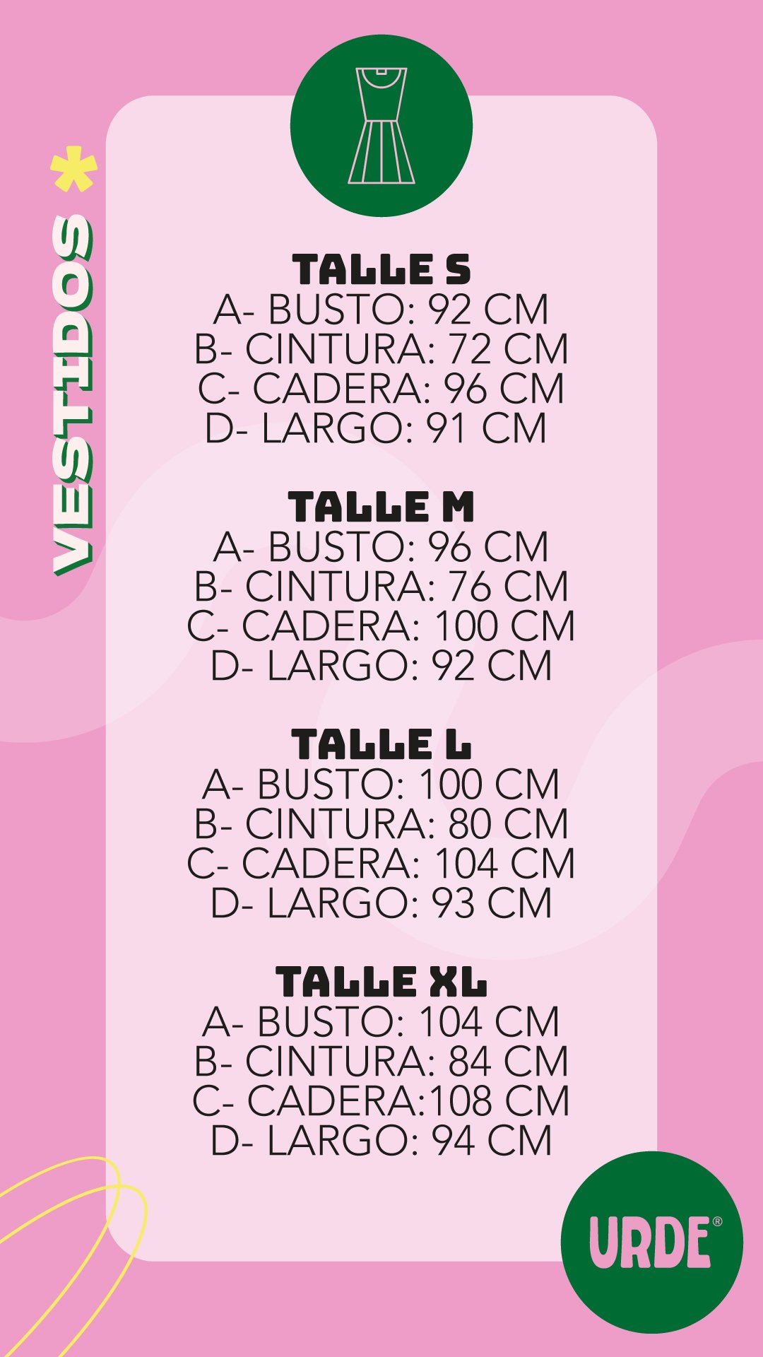 Guía de talles 2